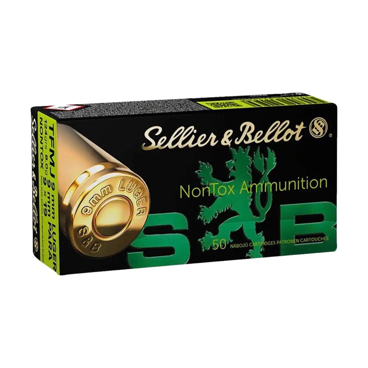 TFMJ (NonTox) | 8g | 124grs | 9mm Para | 50 Patronen