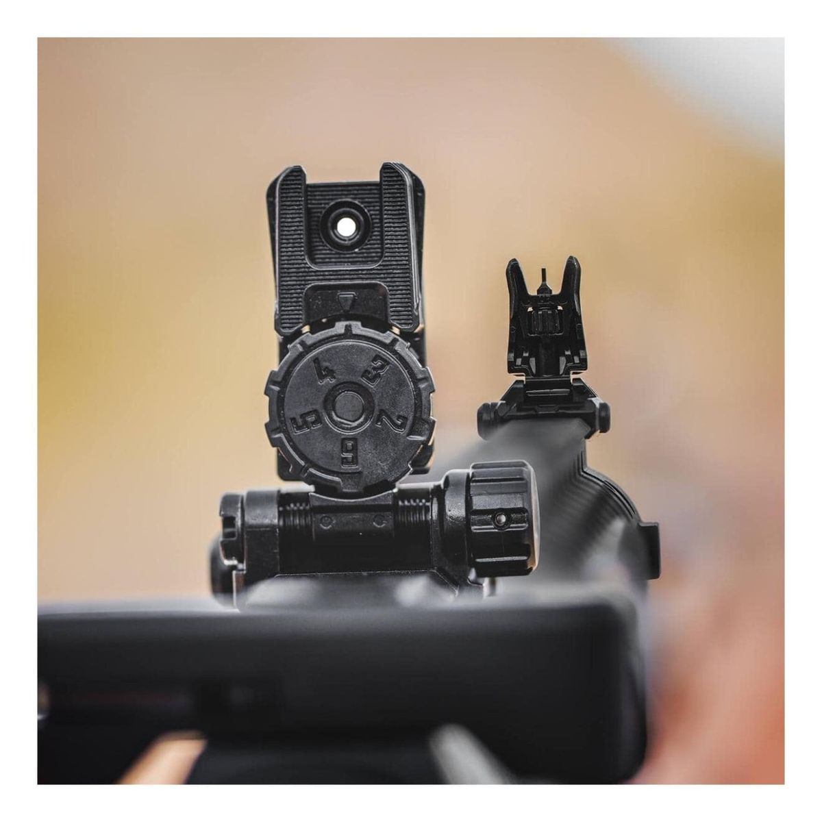 MBUS Pro LR Adjustable Sight | Rear | Schwarz