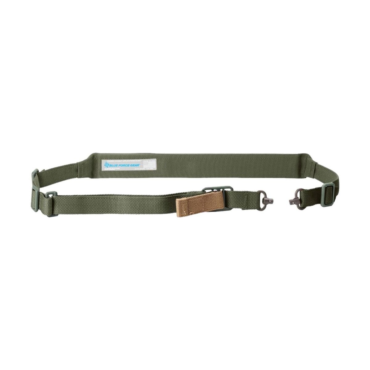 Vickers Padded Push Button Sling | - Ranger Green