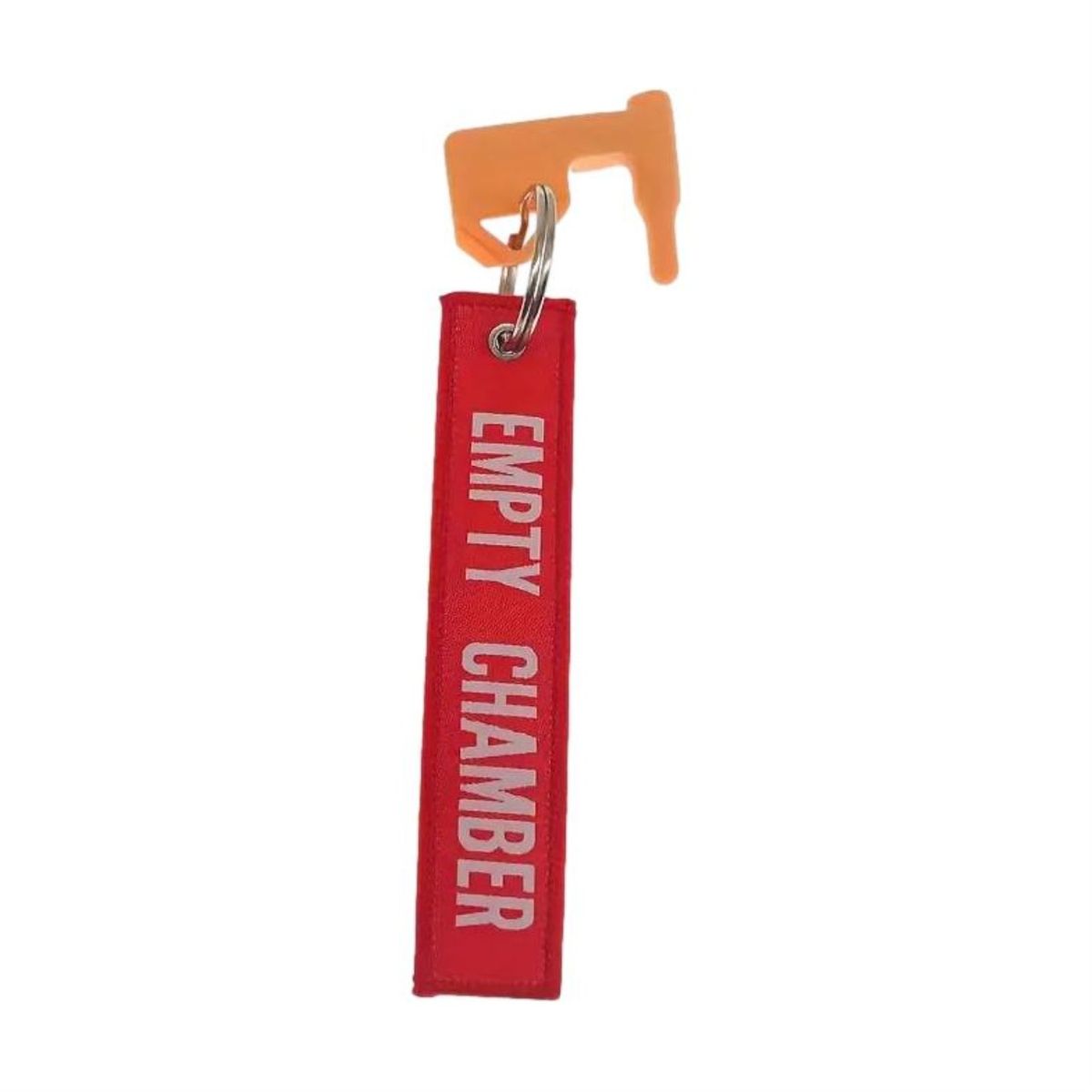 Safety Flag | Chamber Flag | "Empty Chamber" - Rot/Orange