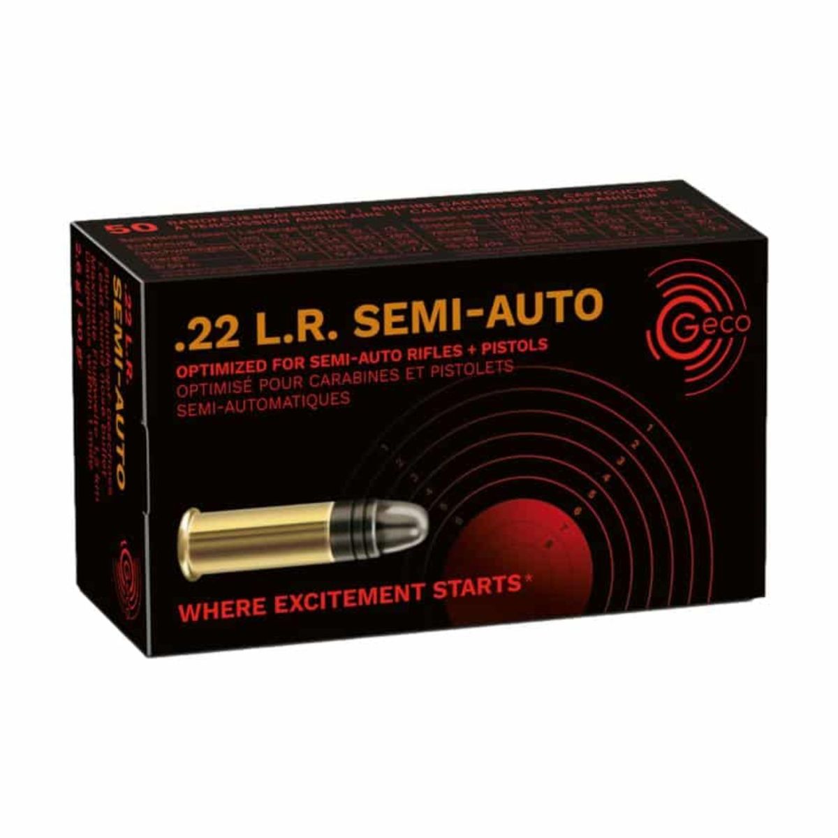SEMI-Auto | 2,6g | 40gr | .22 lr | 50 Patronen