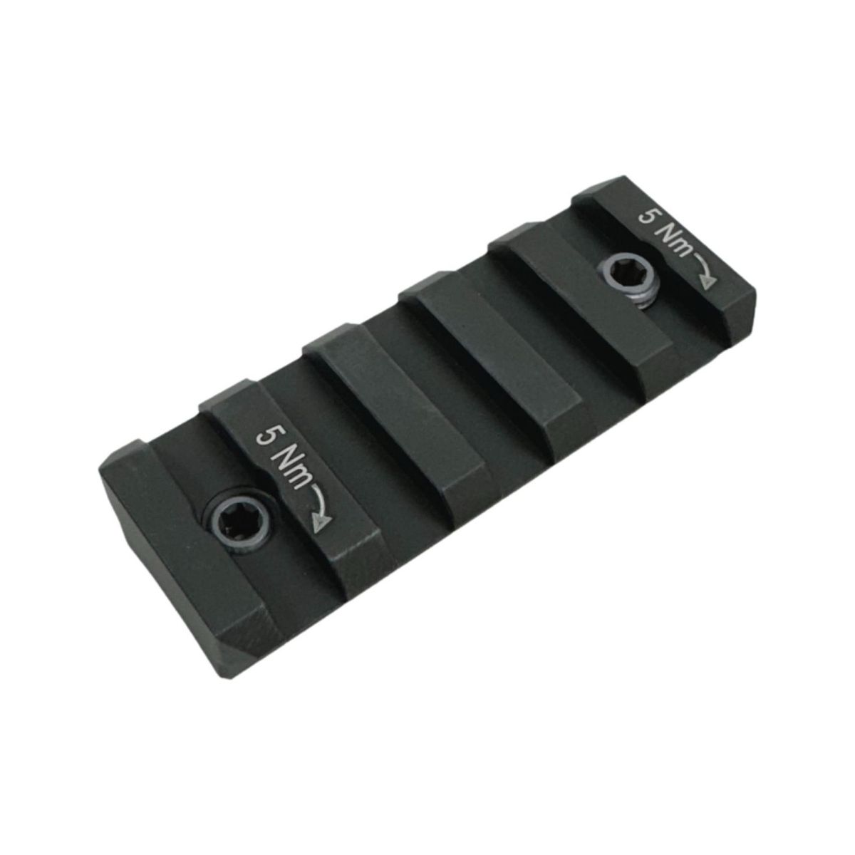 Aluminium Picatinny Rail | HKey | 5 Slots - Schwarz