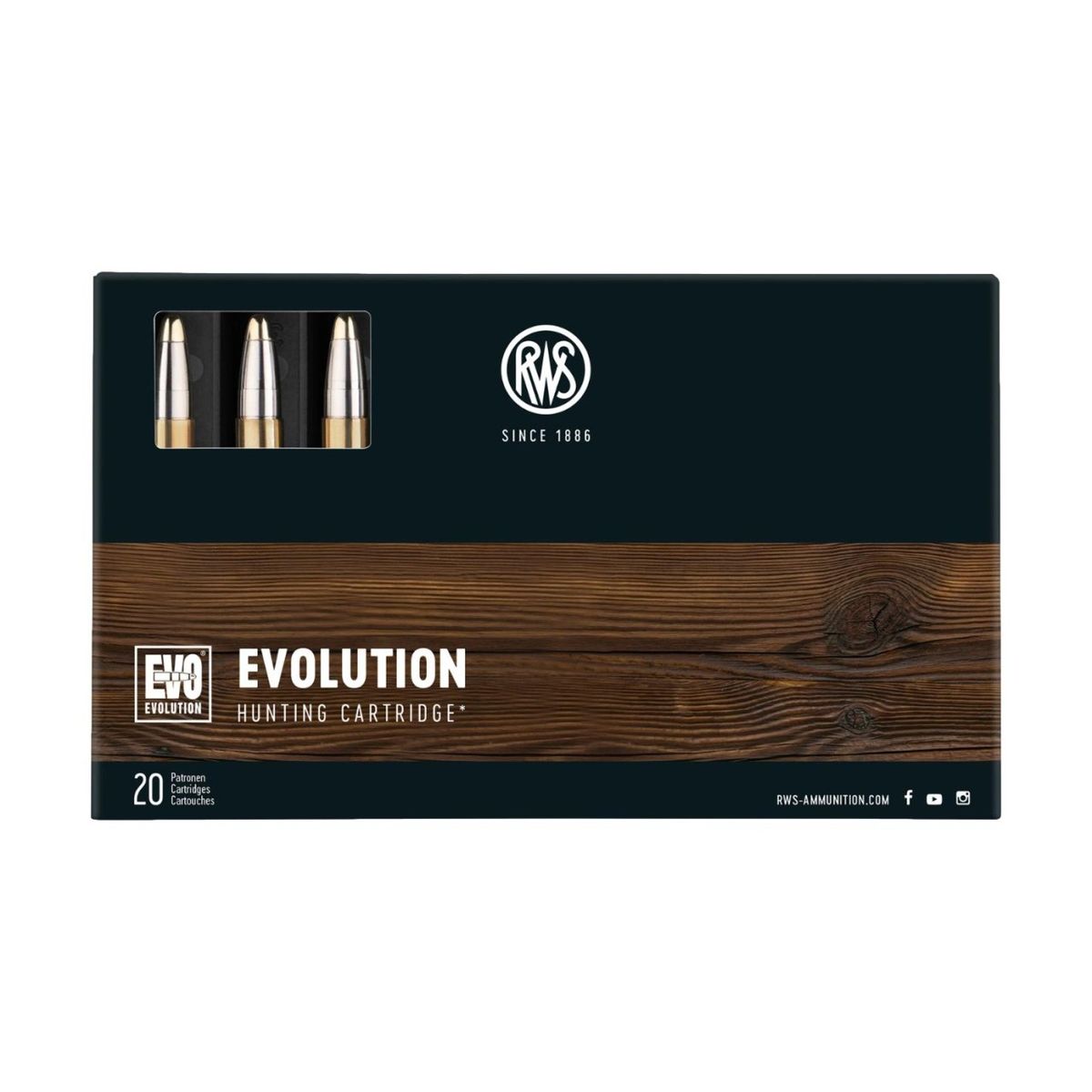 RWS EVOLUTION | 11.9g | 184grs | .30-06 | 20 Schuss
