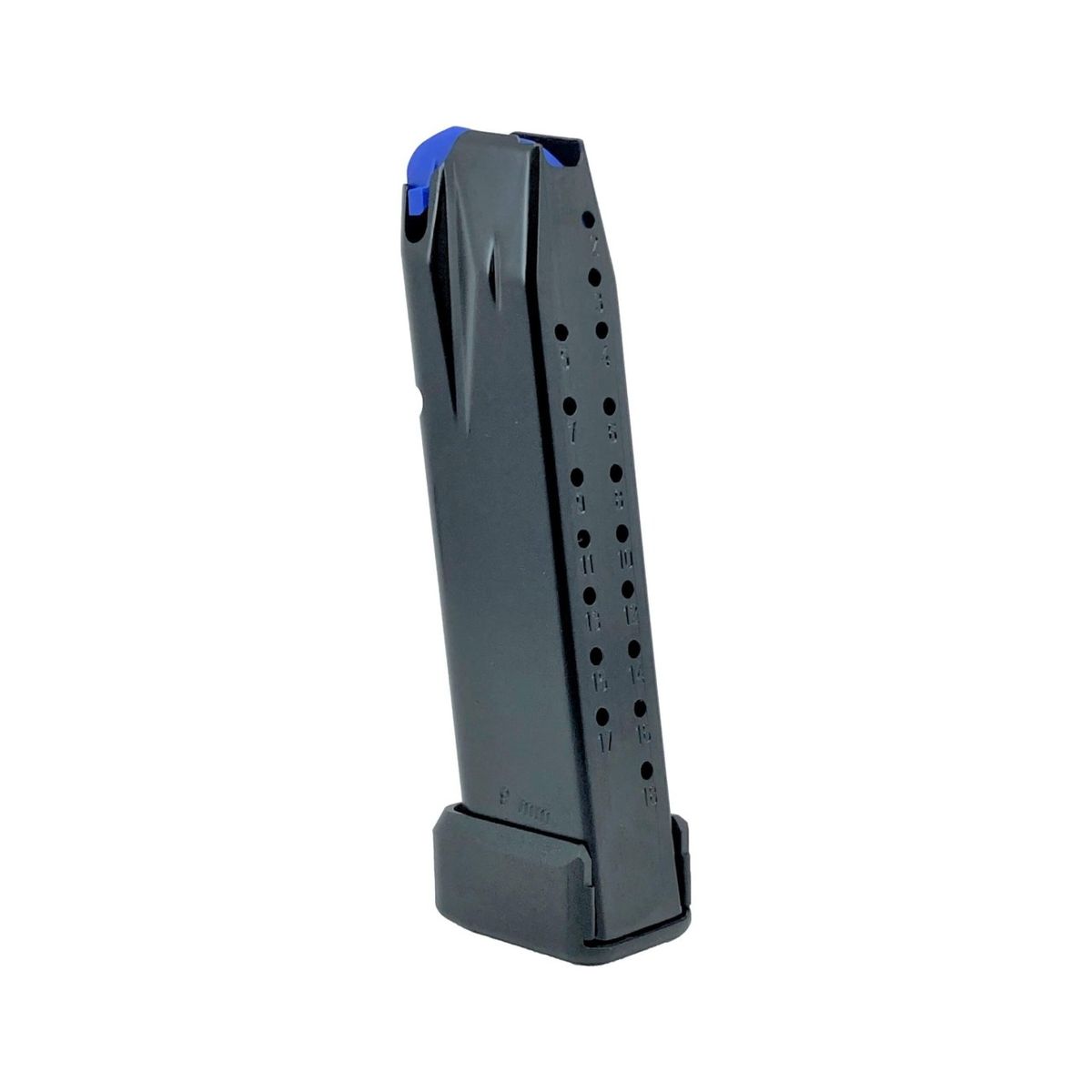 PDP/PPQ Compact Magazin | 9mm Para | 18 Schuss | Aluboden BLK