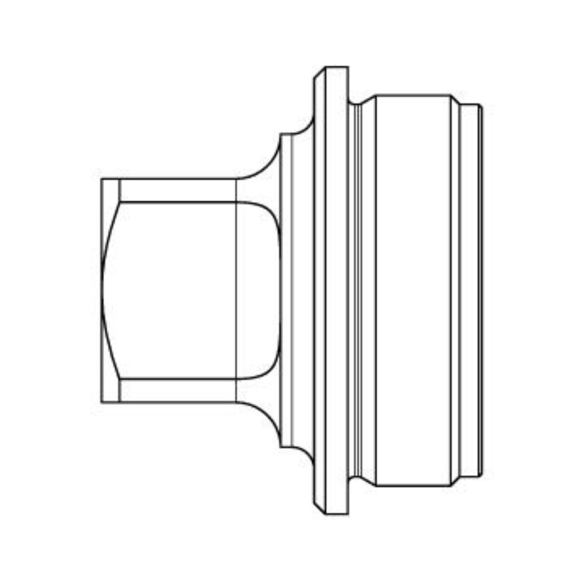 HUB Adapter für PRINT-X Schalldämpfer Direct Mount M24x1.5 | .223 Rem./.308 Win. | Stainless