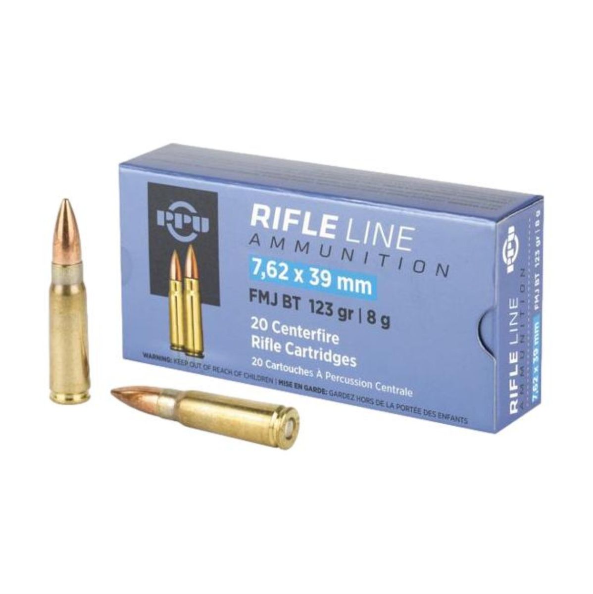 FMJ (A-041) 123grs | 8g | 7.62x39mm - 20 Patronen
