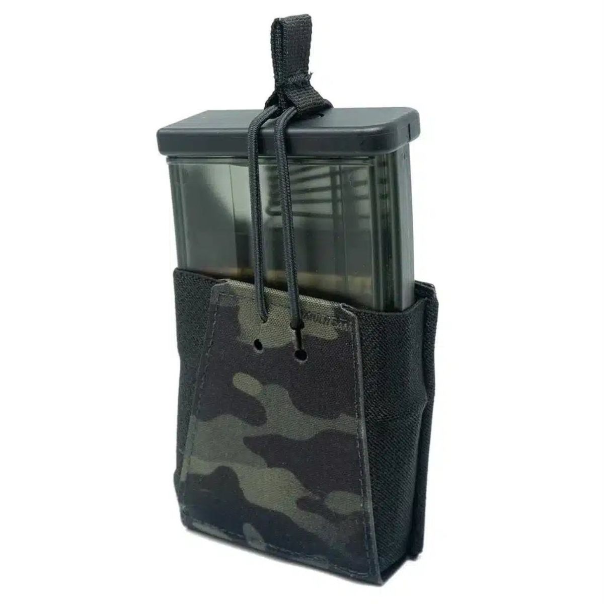 Single Rifle Magazine Pouch 7.62 | Bungee Retention - MultiCam Black