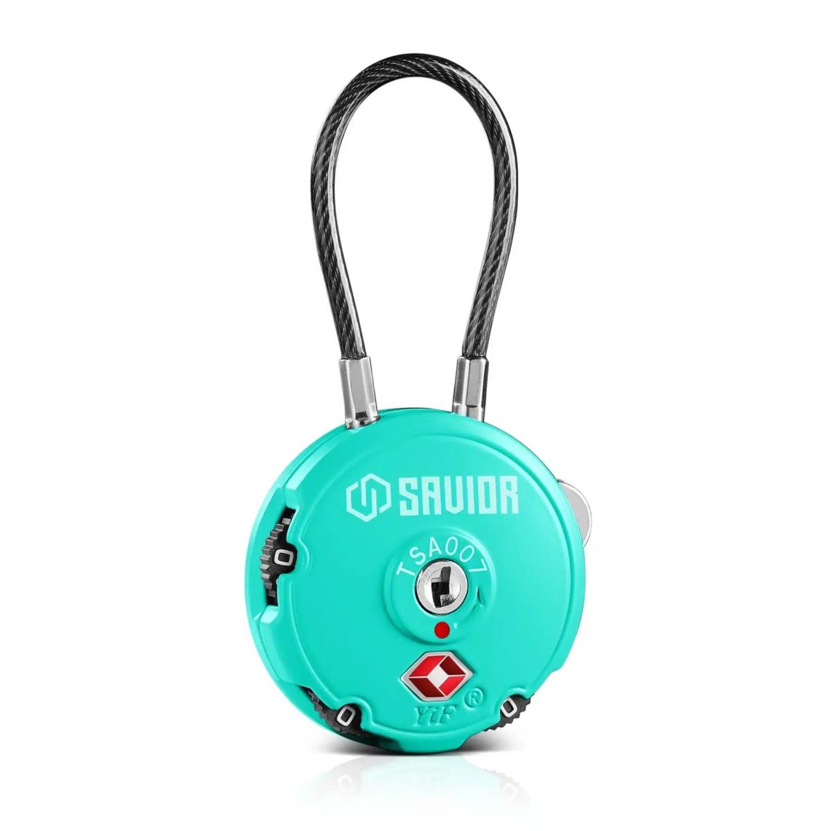 3-DIGIT CABLE LOCK | 1/2/4 PACK - Blau, 1 Stk