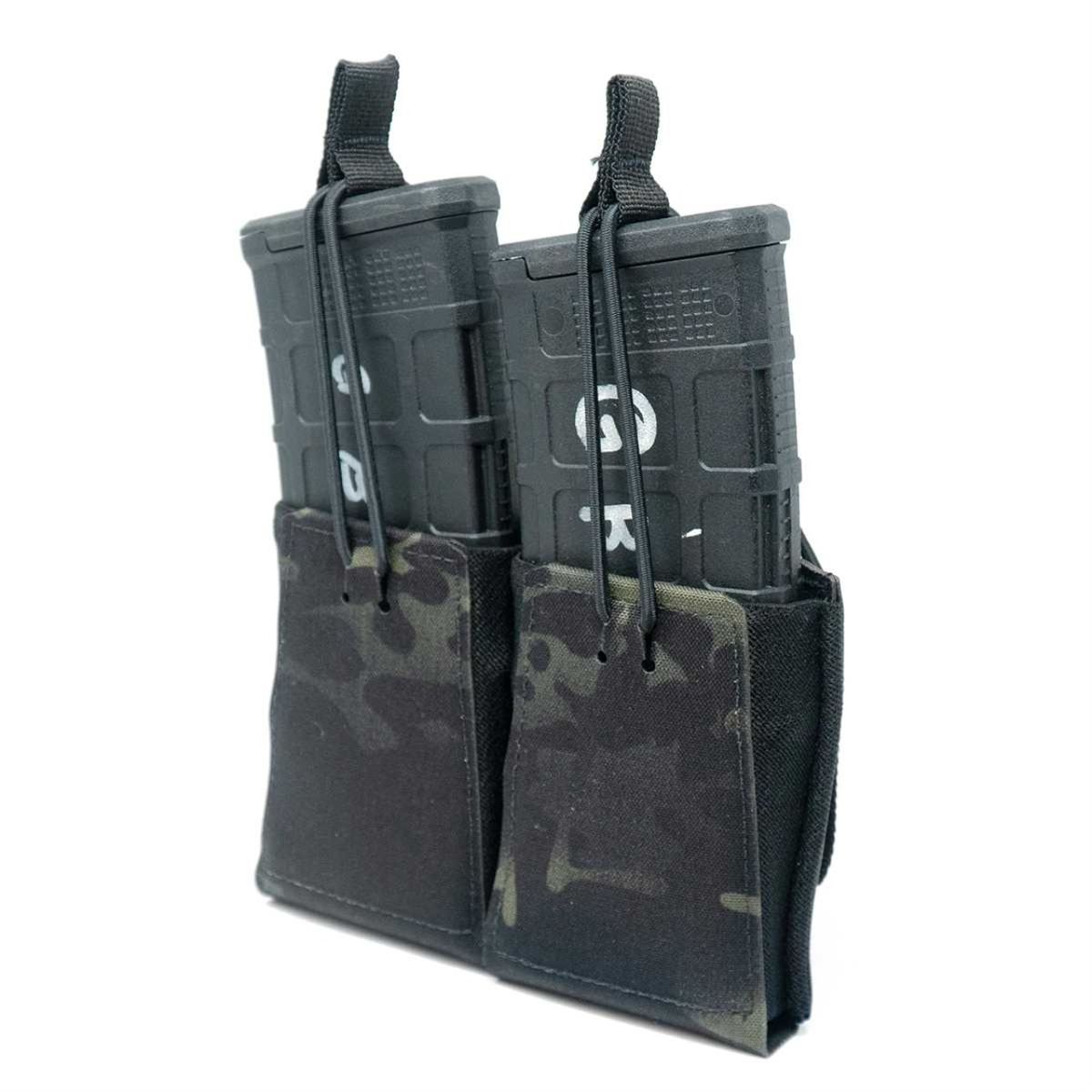 Double Rifle Magazine Pouch 5.56 | Bungee Retention - MultiCam Black