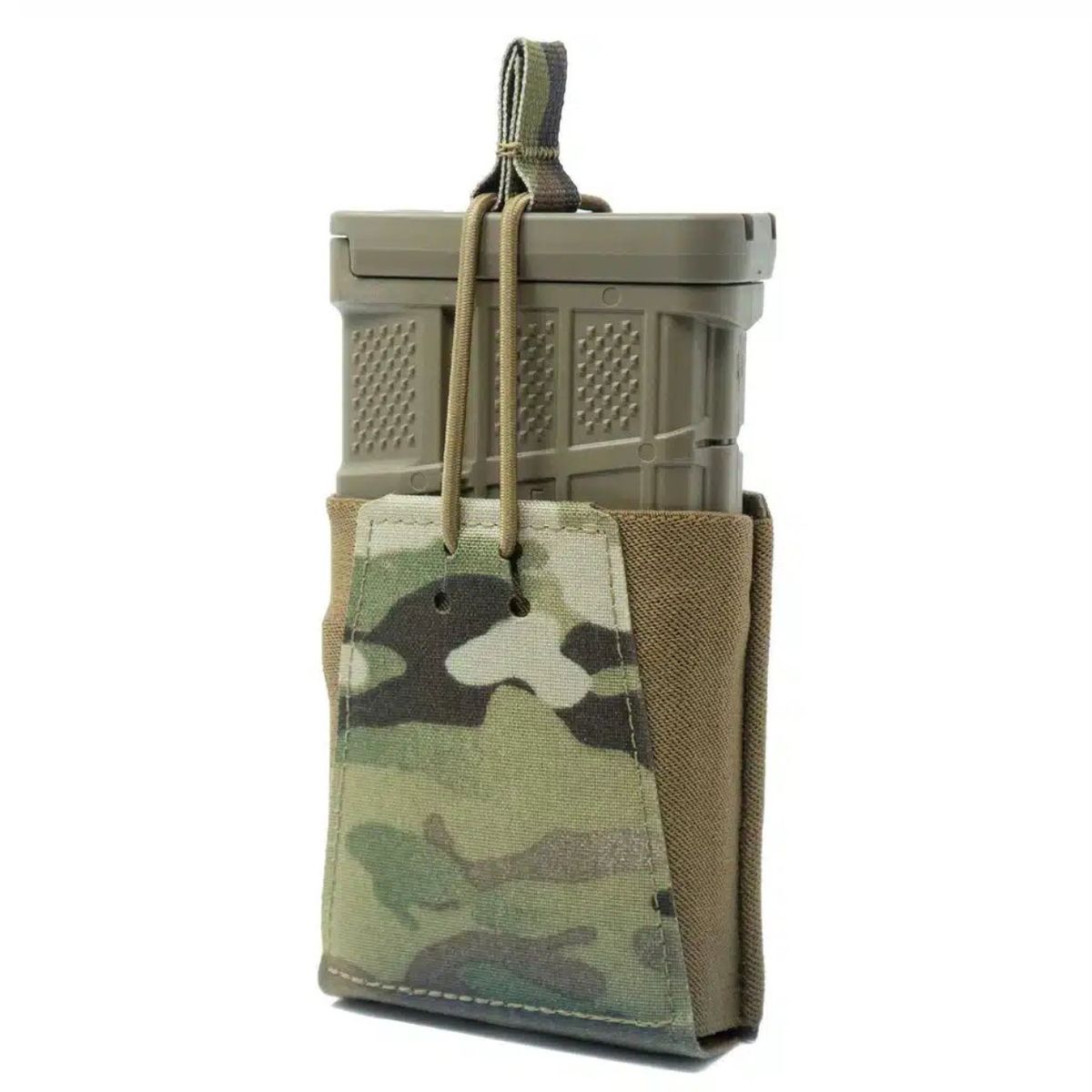 Single Rifle Magazine Pouch 7.62 | Bungee Retention - MultiCam