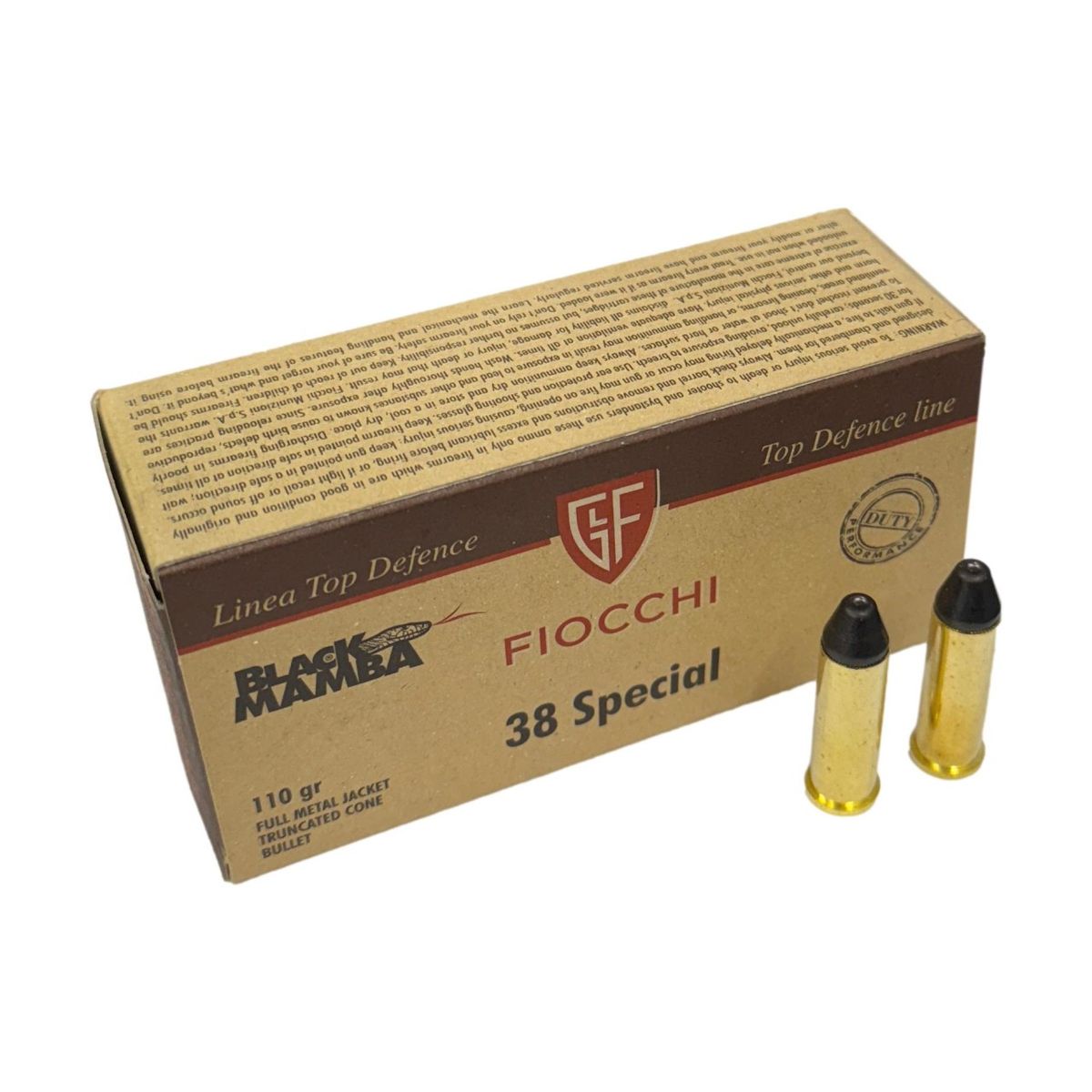 Black Mamba FMJT | 7.13g | 110gr | .38 Special | - 50 Patronen