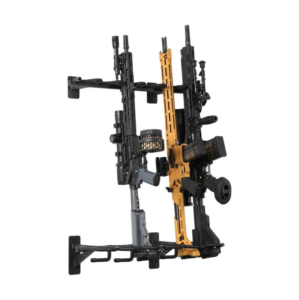 Rifle Wall Rack | 6 Slots - Schwarz