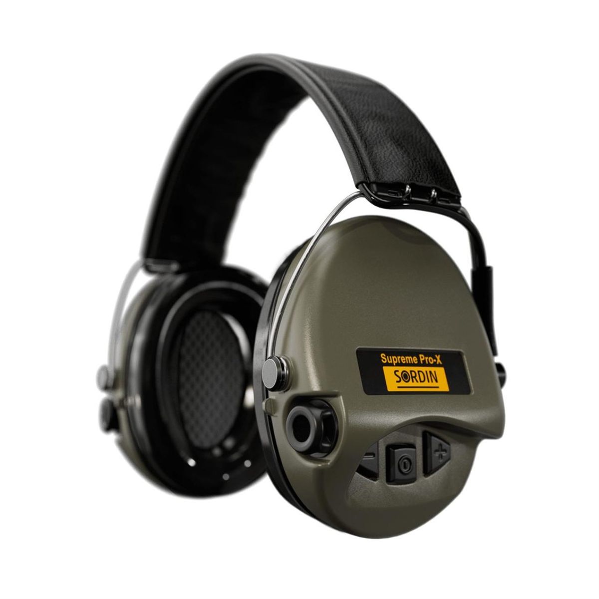 Pro-X Kopfband | Gehörschutz | Gelkissen | Kopfband Leder | Cups Grün