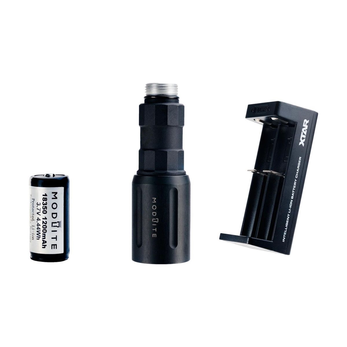 OKWv2 18350 WML (no tailcap) | 1'300 Lumen | 95'000 Candela - Schwarz