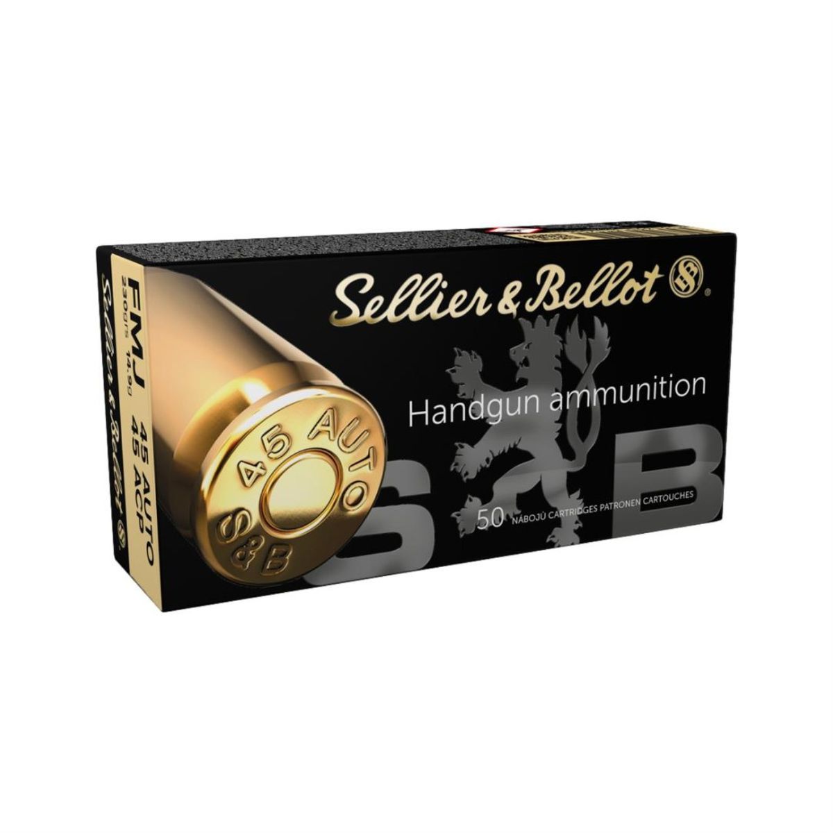 FMJ | 14.9g | 230grs | .45 ACP | 50 Patronen