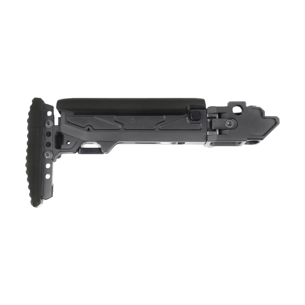 Universal Telescopic Buttstock | Folding Adapter | Schwarz | Leftfolding
