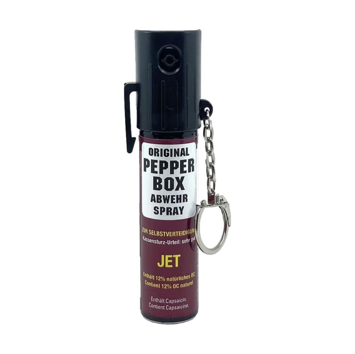 Pfefferspray klein mit Strahl | Schlüsselanhänger | 20 ml