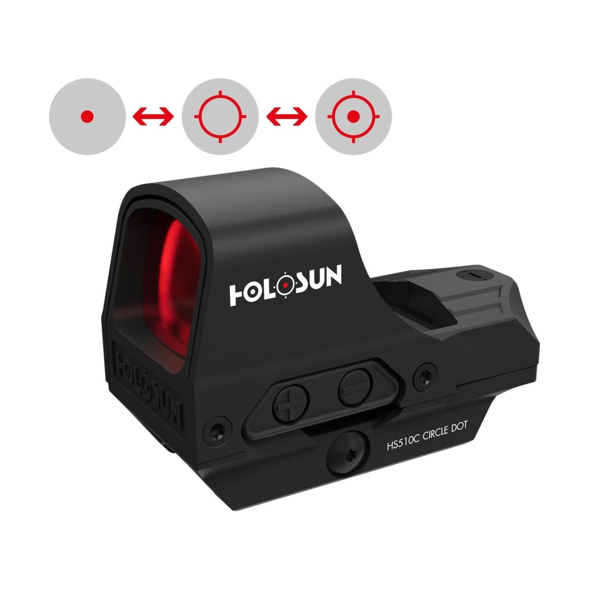 Dot Sight HS510C | Red Dot/Circle | 2/65MOA - Schwarz