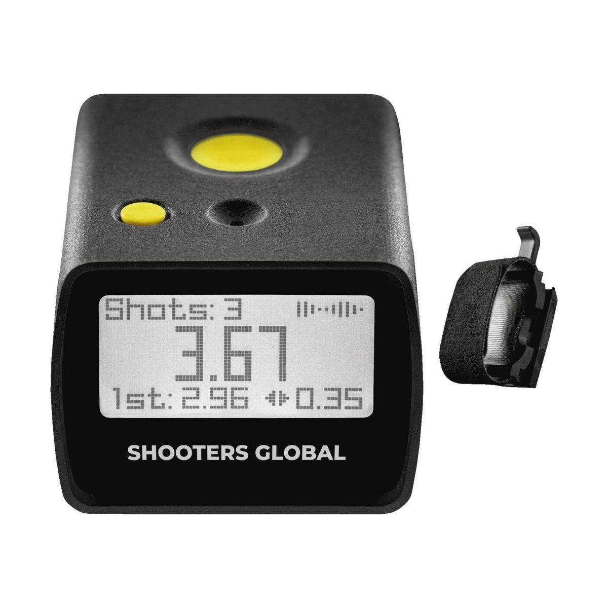 Shooters Global Shot Timer GO | Quick release belt clip