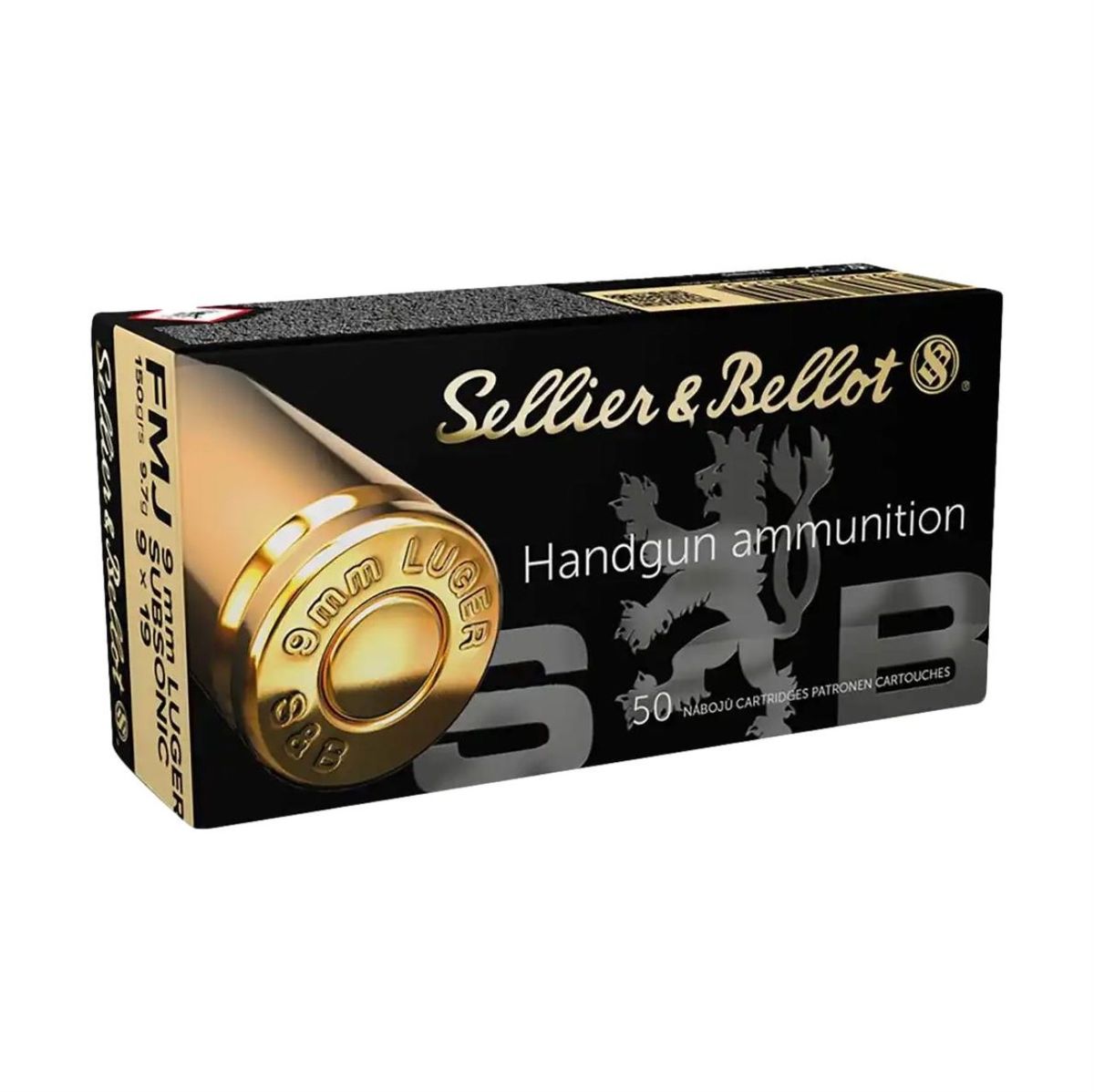Subsonic FMJ | 150grs | 9.7g | 9mm Para | 50 Patronen
