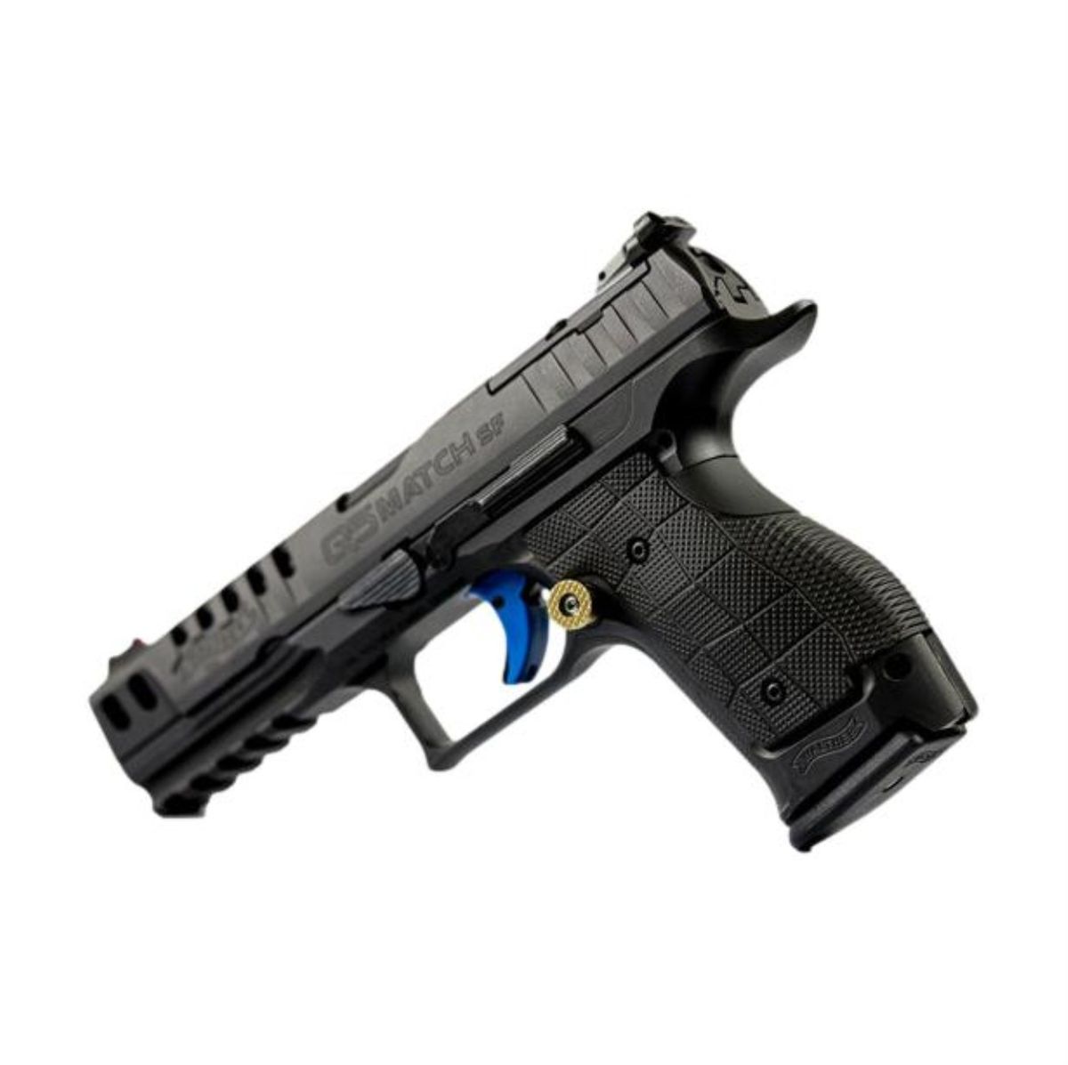 Walther Q5 | Q4 | PDP Compact SF Palm Swell GridLOK | Brass | - Black Cerakote