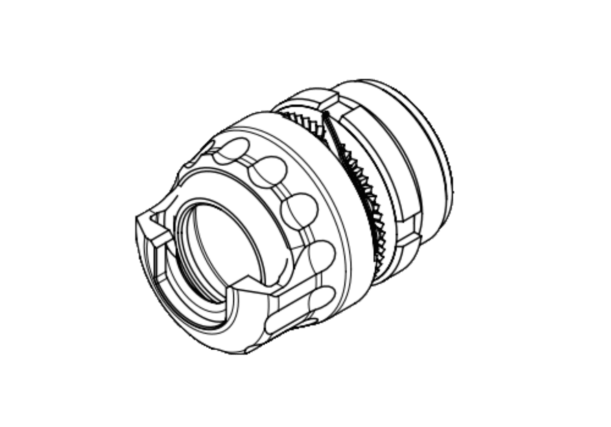 HUB Adapter für PRINT-X Schalldämpfer | TITAN | NATO Feuerscheindämpfer