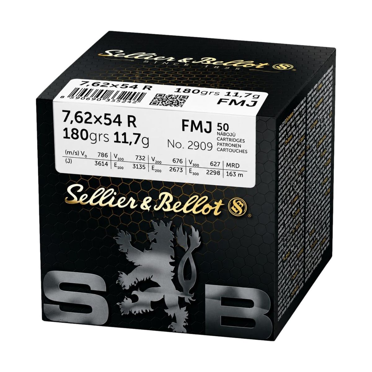 FMJ | 180grs | 11.7g | 7.62x54R | 50 Patronen