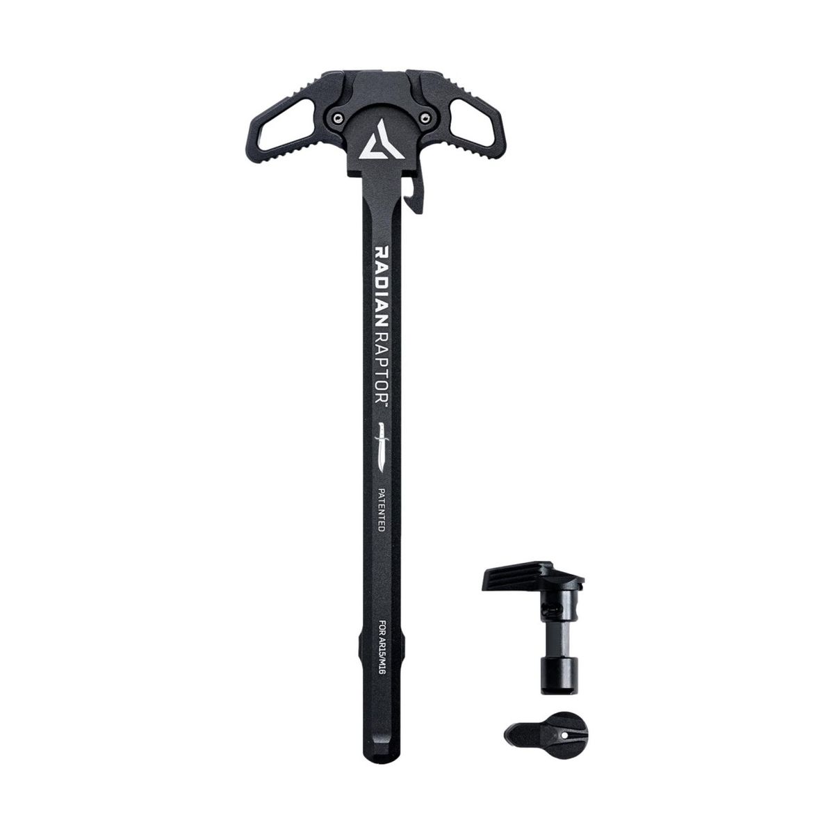 Raptor Charging Handle & Talon AMBI 45/90 Safety | AR15/M16 | Schwarz