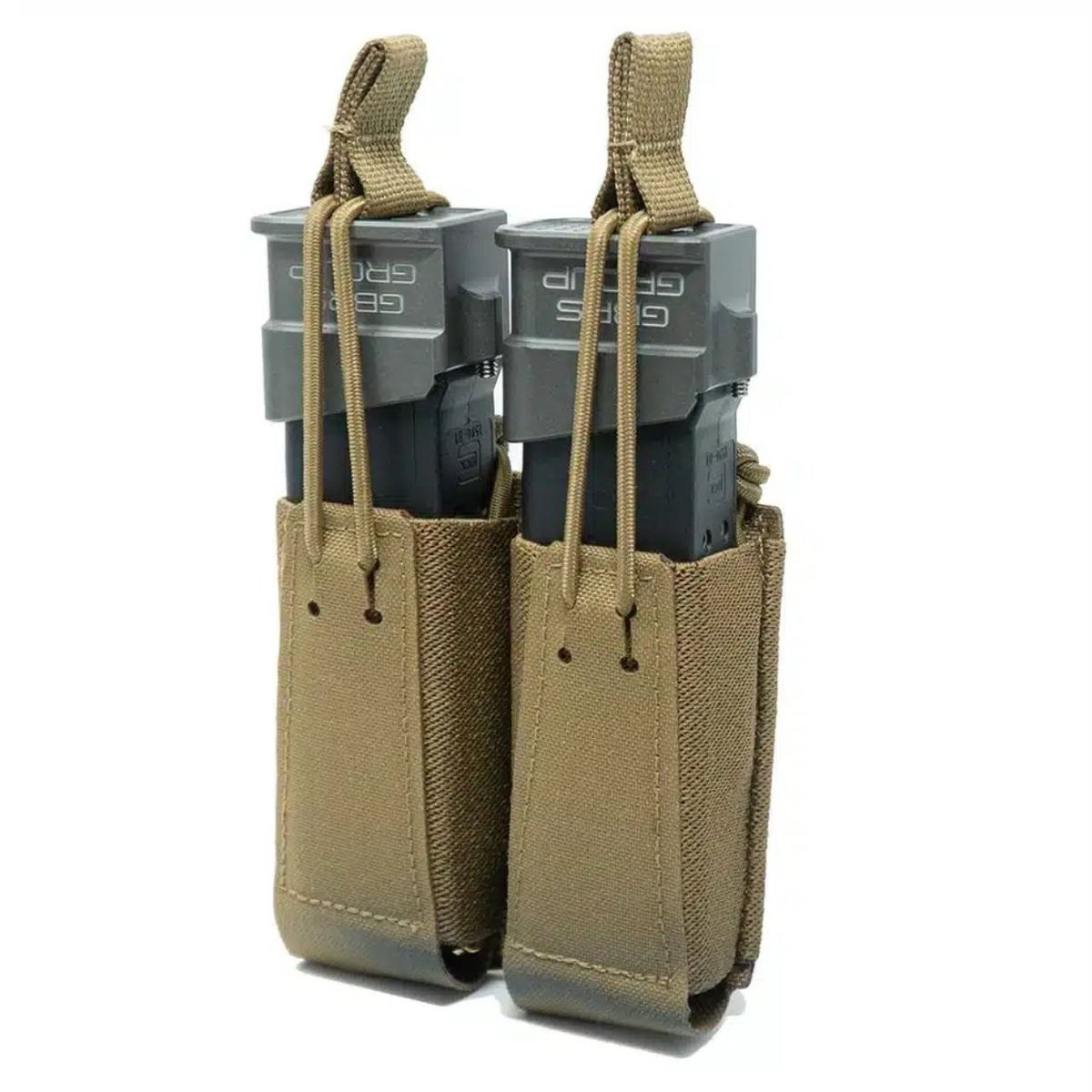 Double Pistol Magazine Pouch | Bungee Retention - Coyote