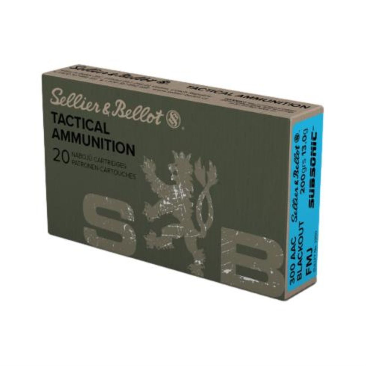 Subsonic FMJ | 13g | 200grs | .300AAC Blackout | 20 Patronen