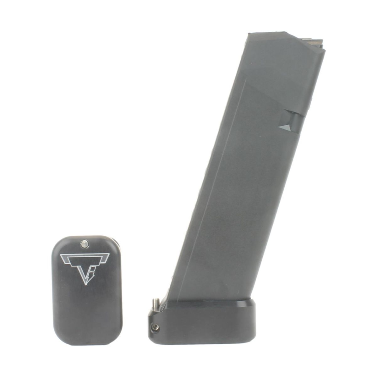 Base Pad Kit +2/3 für Glock 19/23 | 9mm/.40 | Schwarz Matt