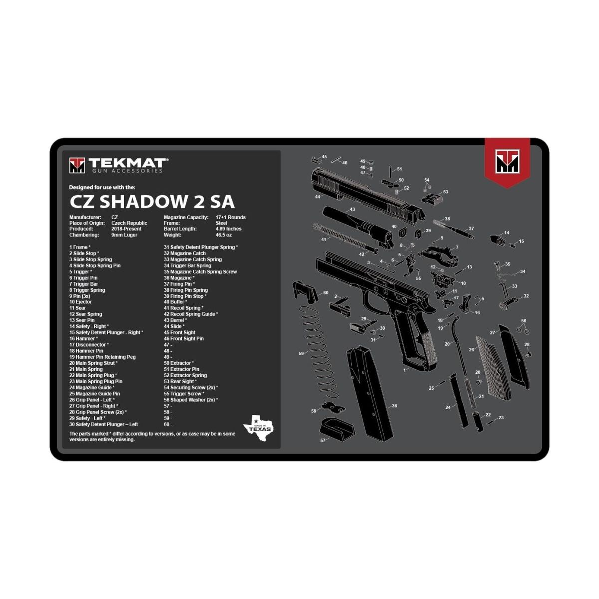 TekMat CZ Shadow 2 | 17"